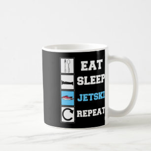 Eat Sleep Jetski Repeat Funny Jet Ski  Coffee Mug