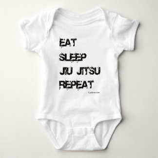 Eat Sleep Jiu Jitsu Repeat Baby Bodysuit