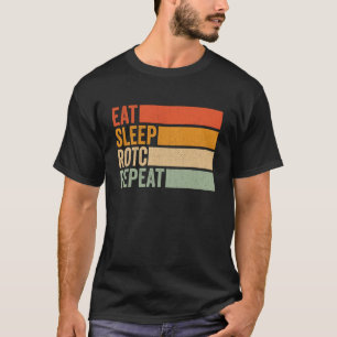 Eat Sleep JROTC Repeat US Junior ROTC Vintage T-Shirt