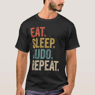 Eat Sleep Judo Repeat Funny Judo T-Shirt