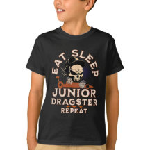 Eat Sleep Junior Dragster Repeat Skull Jr Dragster