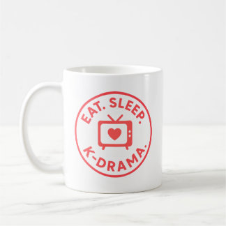 Eat. Sleep. K-drama. Personalized Coffee Mug
