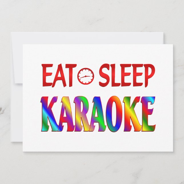 Eat Sleep Karaoke (Front)