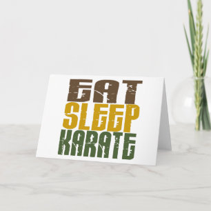 Eat Sleep Karate 1 Card