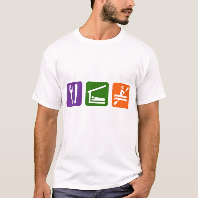 Eat Sleep Kayaking T-Shirt (Front)