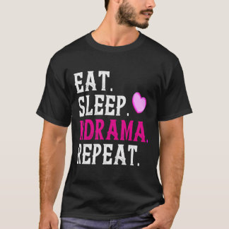 Eat Sleep Kdrama Repeat Hoodie Cute Korean Drama F T-Shirt