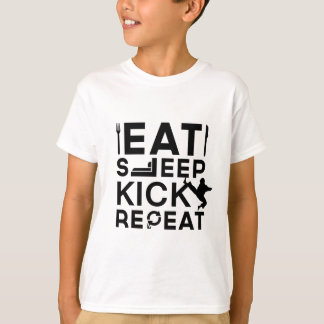 Eat, Sleep, Kick, Repeat Martial Arts Gifts T-Shirt