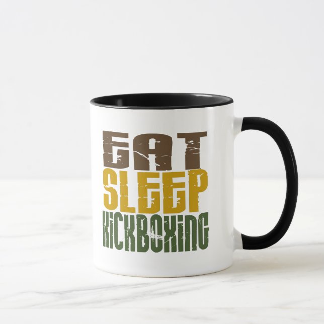 Eat Sleep Kickboxing 1 Mug (Right)