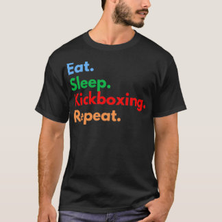 Eat Sleep Kickboxing Repeat Triblend T-Shirt