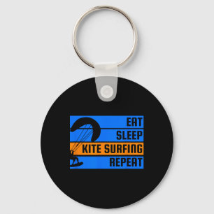 Eat Sleep Kite Surfing Repeat Kite Surfer Key Ring