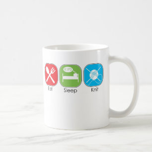 Eat Sleep Knit Coffee Mug