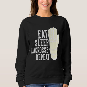 Eat Sleep Lacrosse Repeat Boys Lax Sports Team Gam Sweatshirt