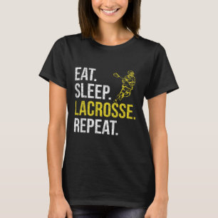 Eat Sleep Lacrosse Repeat Sports Team Gifts Men Fa T-Shirt
