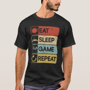 Eat Sleep League Repeat Sports Game Gaming Gift T-Shirt