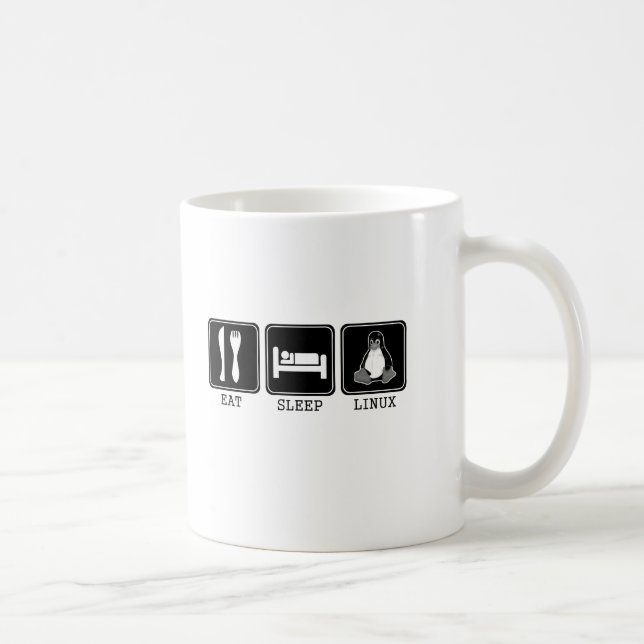 Eat. Sleep. Linux. Coffee Mug (Right)