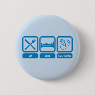 Eat, Sleep, LiveJournal 6 Cm Round Badge