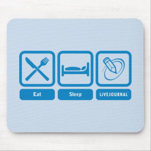 Eat, Sleep, LiveJournal Mouse Pad