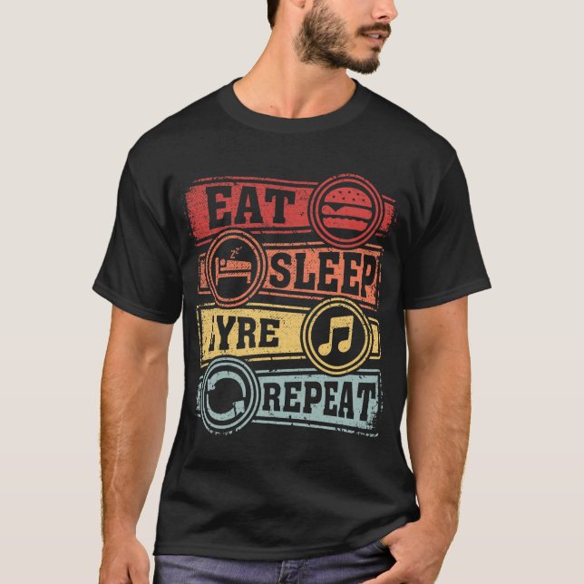 Eat Sleep Lyre Repeat T-Shirt (Front)