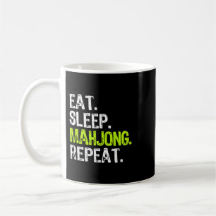 Eat Sleep Mahjong Repeat Player Funny Coffee Mug