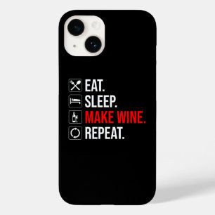 Eat. Sleep. Make Wine. Repeat Case-Mate iPhone 14 Case