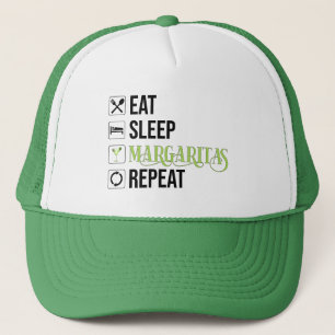 Eat Sleep Margaritas Repeat Trucker Hat