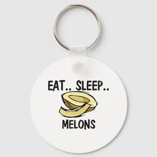 Eat Sleep MELONS Key Ring (Front)