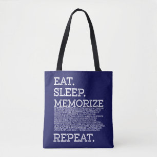 Eat Sleep Memorise Repeat Memory Master Tote Bag