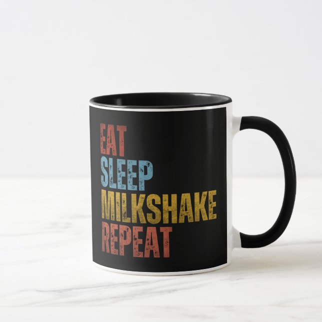 EAT SLEEP MILKSHAKE REPEAT MUG (Right)