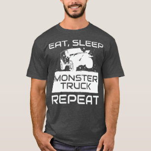 Eat Sleep Monster Truck Repeat Car Tuning T-Shirt