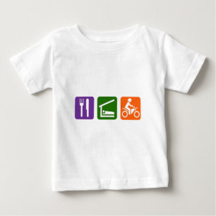 Eat Sleep Motocross Baby T-Shirt