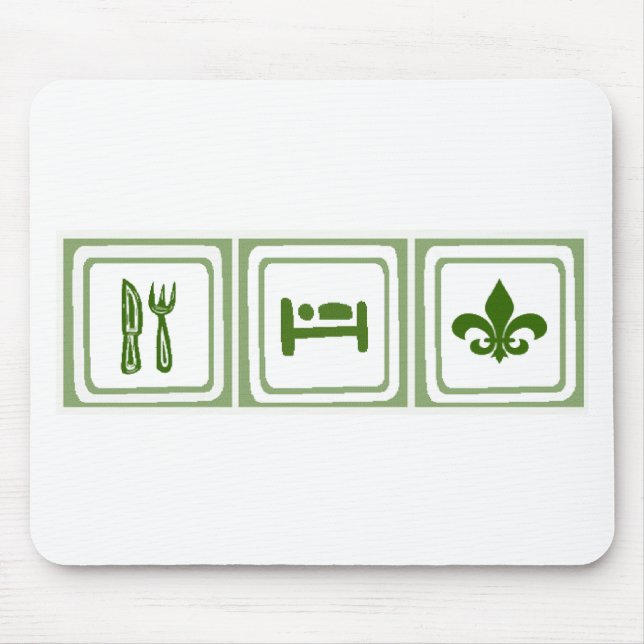 Eat Sleep... Mouse Pad (Front)