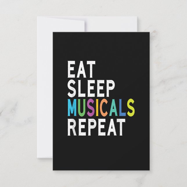 Eat Sleep Musicals Repeat (Front)