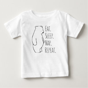 Eat Sleep Nap Polar Bear Baby & Kids Clothes T-Shirt