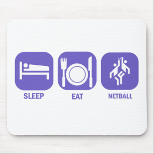 Eat Sleep Netball Mouse Pad