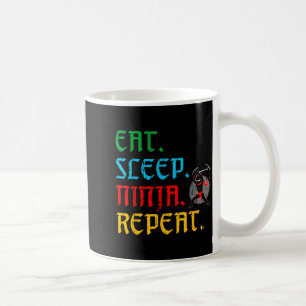Eat Sleep Ninja Repeat Funny Martial Arts Fan Kids Coffee Mug