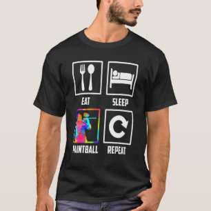Eat Sleep Paintball Repeat Paintballer Paintball T-Shirt