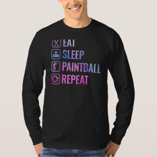 Eat Sleep Paintball Repeat Paintballing T-Shirt