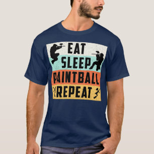 Eat Sleep Paintball Repeat Softair Sports Lover T-Shirt