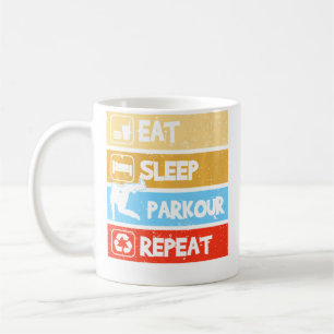 Eat Sleep Parkour Repeat Freerunning Parkour Runne Coffee Mug