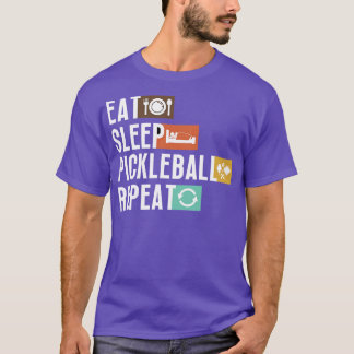 Eat Sleep Pickleball Repeat 5 T-Shirt