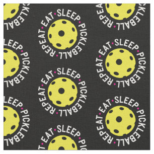 Eat, sleep, pickleball, repeat - custom background fabric