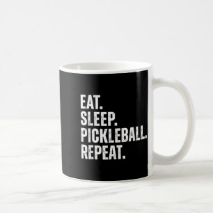Eat sleep pickleball repeat funny player gift  coffee mug