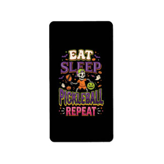 Eat Sleep Pickleball Repeat Pickleball Label