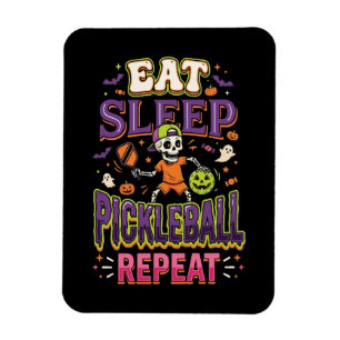 Eat Sleep Pickleball Repeat Pickleball Magnet