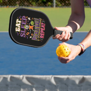 Eat Sleep Pickleball Repeat Pickleball Paddle