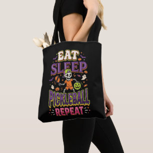 Eat Sleep Pickleball Repeat Pickleball Tote Bag
