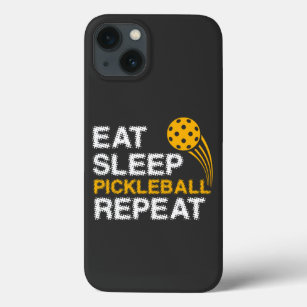 Eat Sleep Pickleball Repeat Player Funny iPhone 13 Case