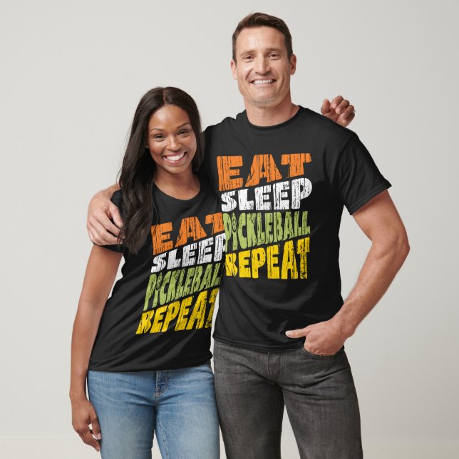 Eat Sleep Pickleball Repeat T-Shirt (Unisex)
