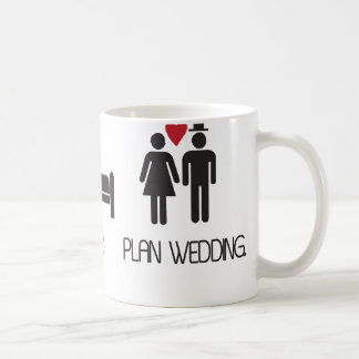eat.sleep.plan wedding coffee mug