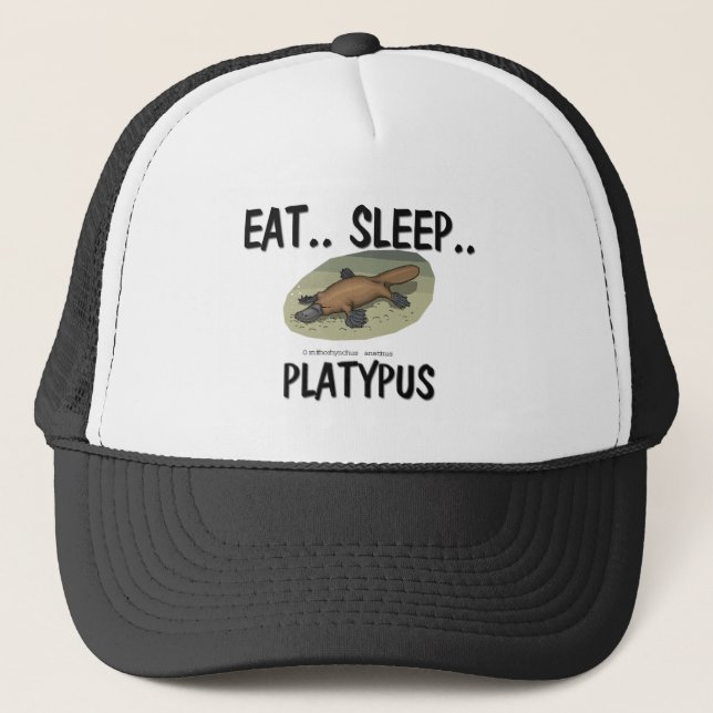 Eat Sleep PLATYPUS Trucker Hat (Front)